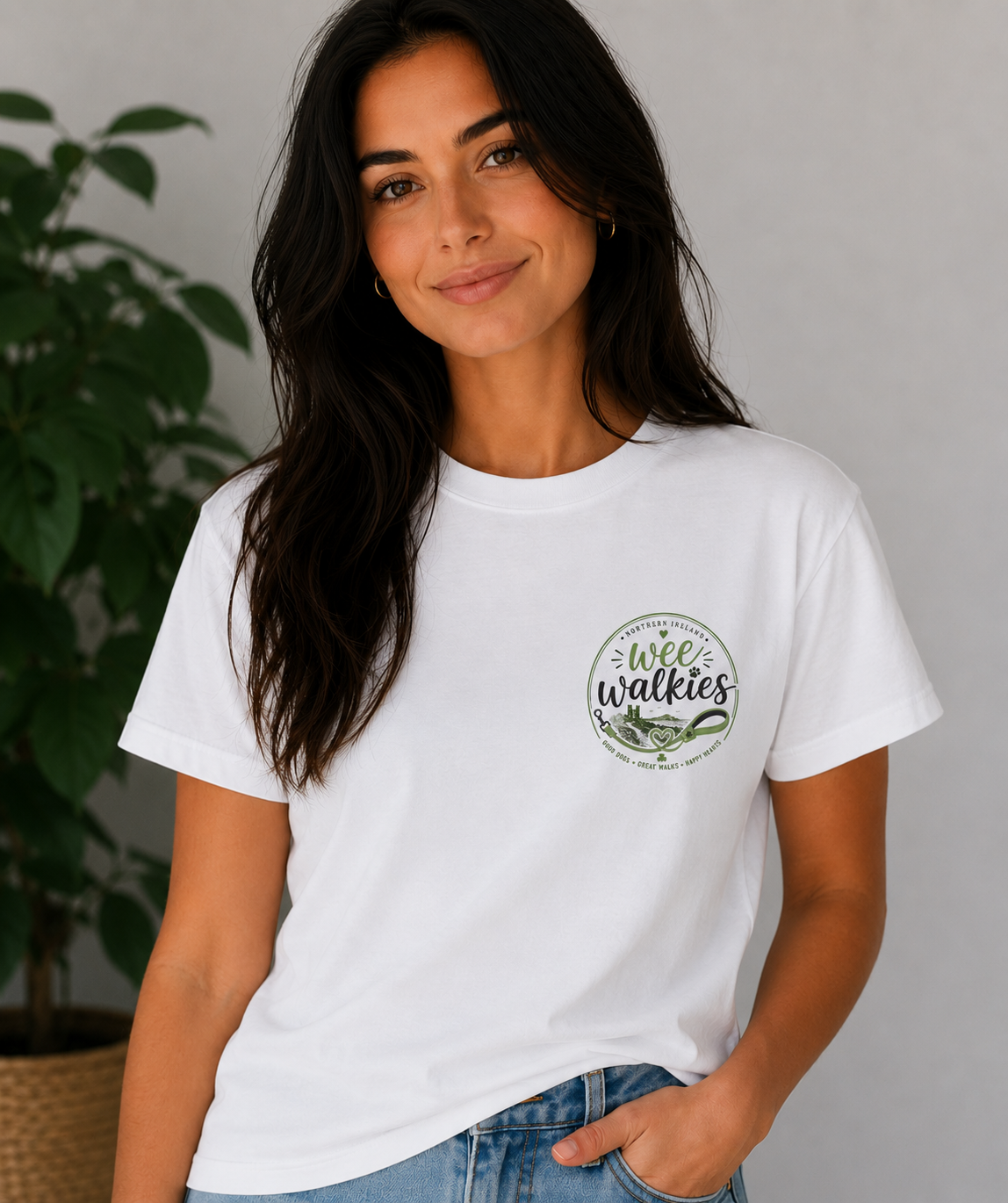 Wee Walkies T-shirt — Pocket Print