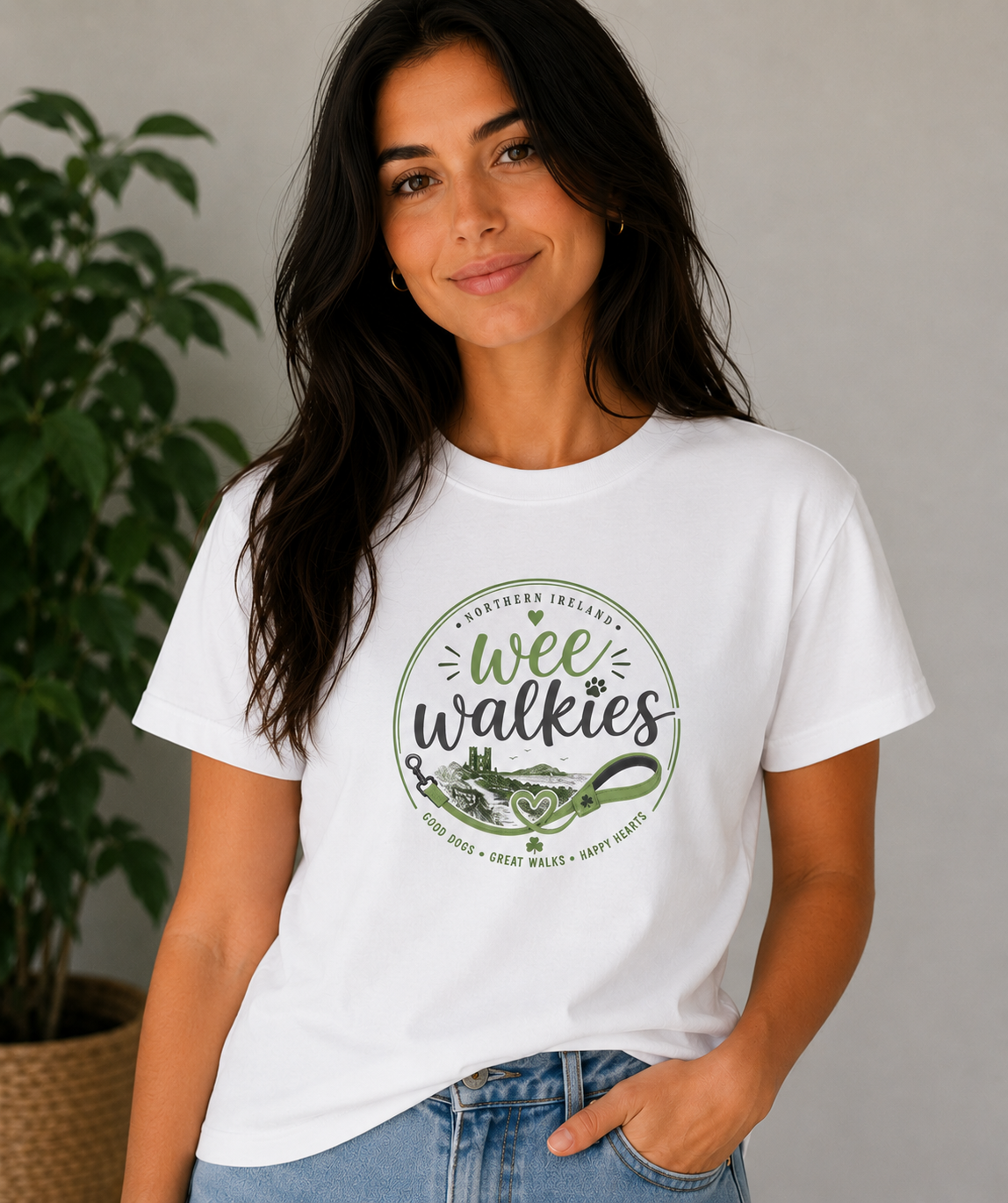 Wee Walkies T-shirt — Large Print