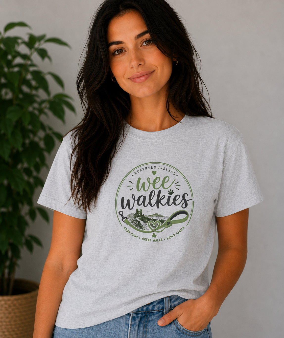 Wee Walkies T-shirt — Large Print