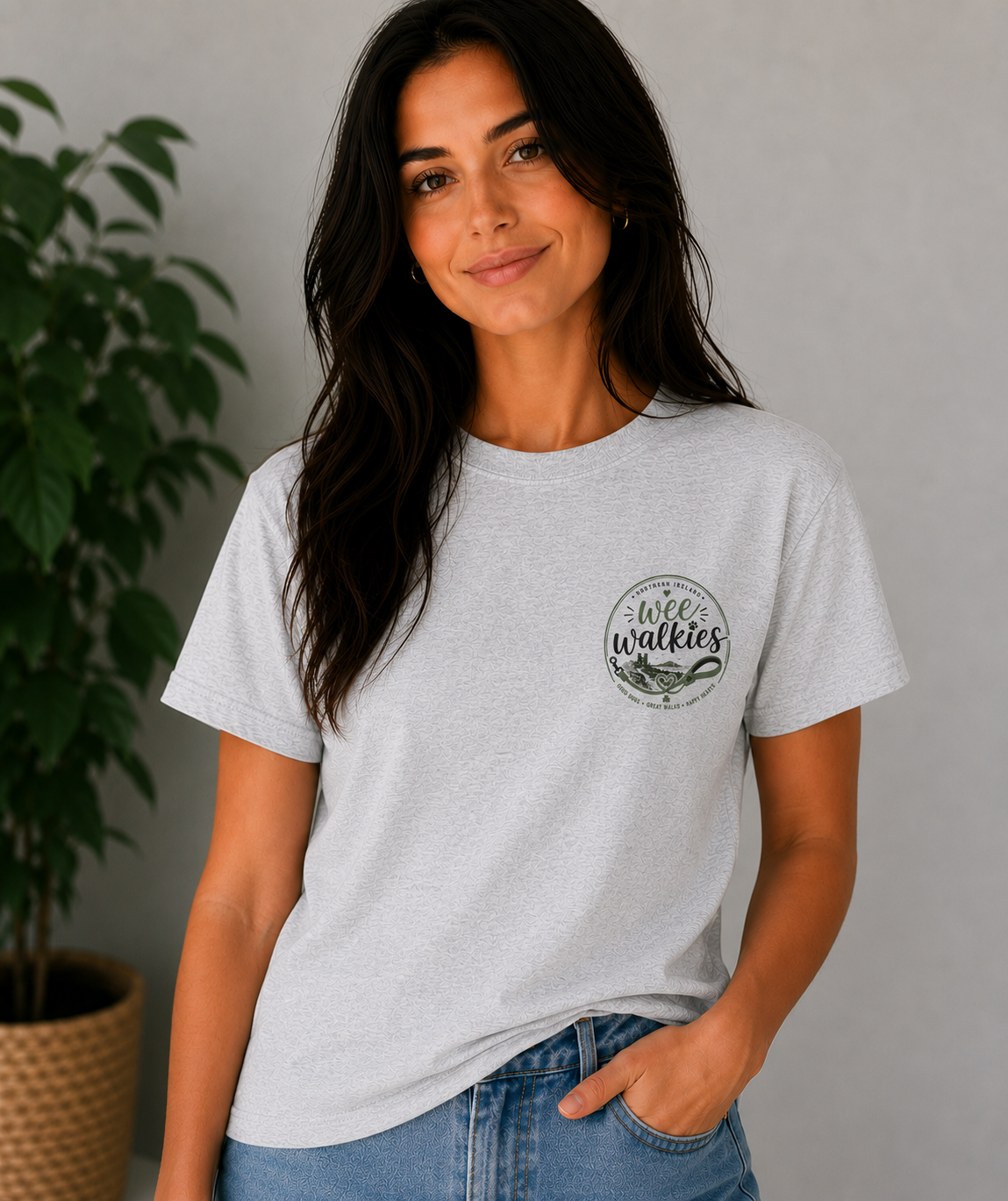 Wee Walkies T-shirt — Pocket Print