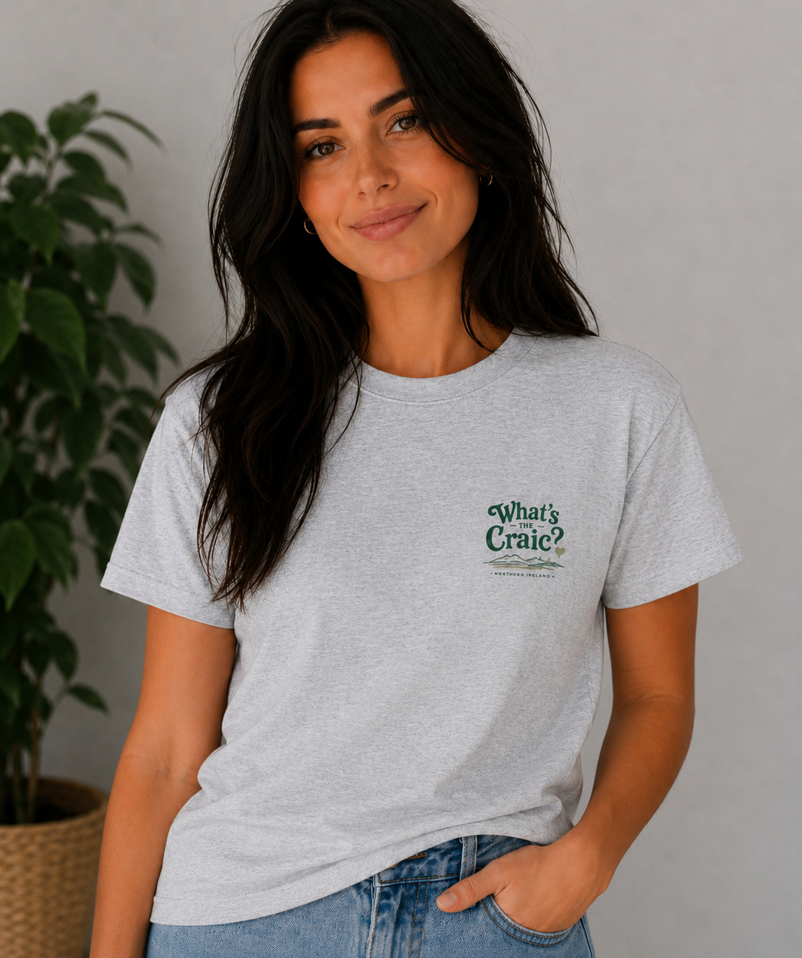 What's the Craic? T-shirt — Pocket Print